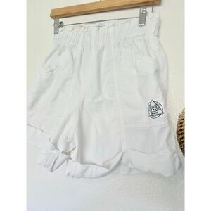 Vintage Kikomo Womens White Elastic Waist Shorts Size M